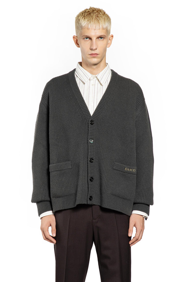 GUCCI MAN GREY KNITWEAR