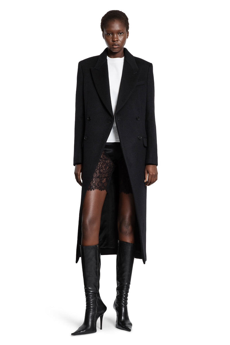 Double-Breasted Wool Felt Coat - Antonioli.eu