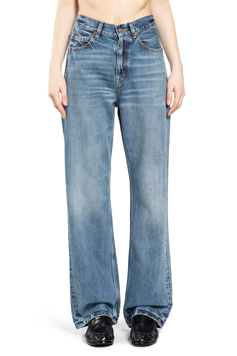 V-Waist Long Baggy Jeans