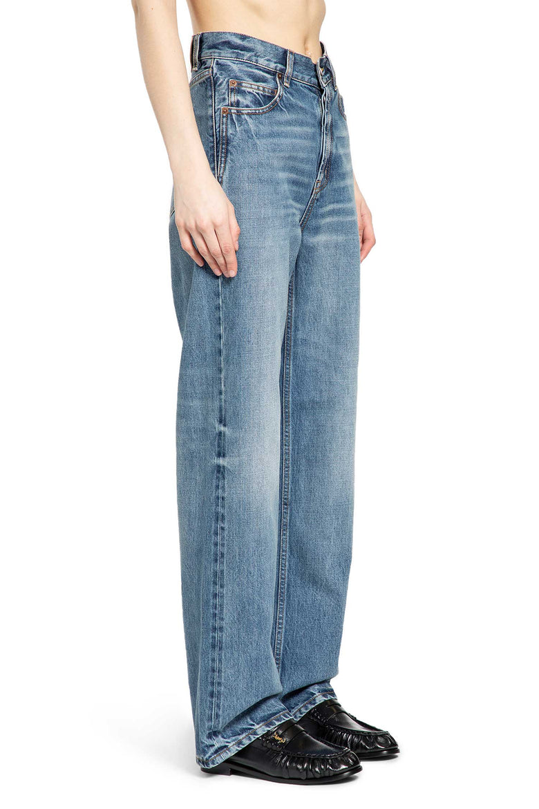 V-Waist Long Baggy Jeans