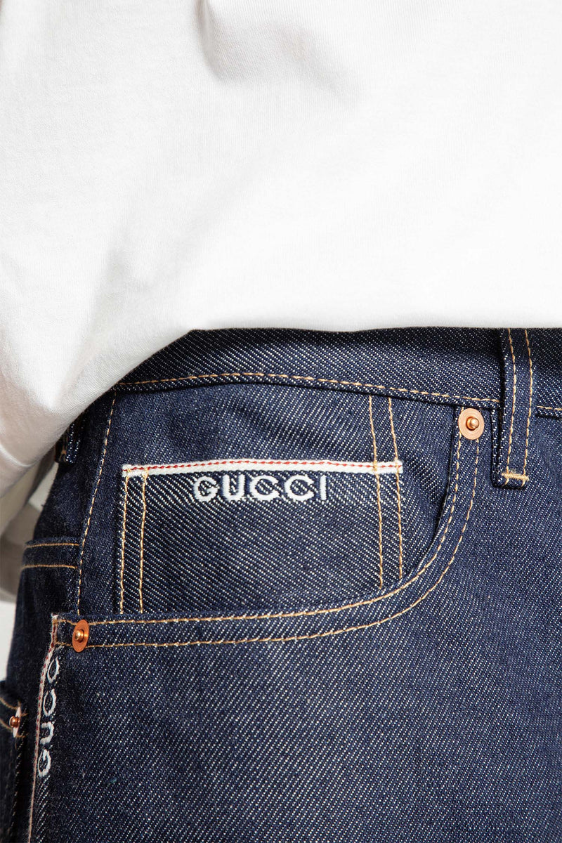 Cotton Selvedge Denim Shorts - Antonioli.eu