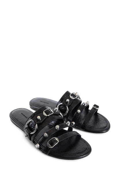 BALENCIAGA WOMAN BLACK SANDALS & SLIDES