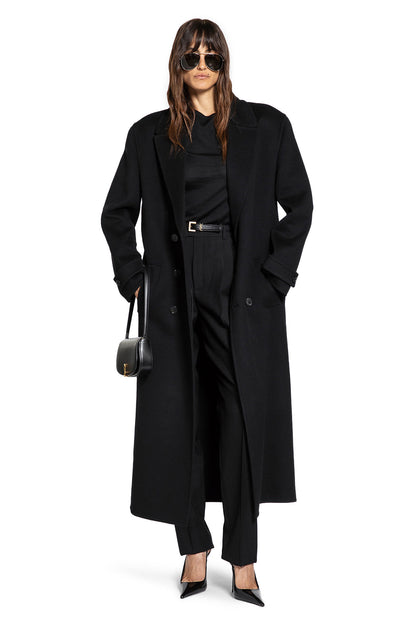 Long Coat in Brushed Cashmere and Wool