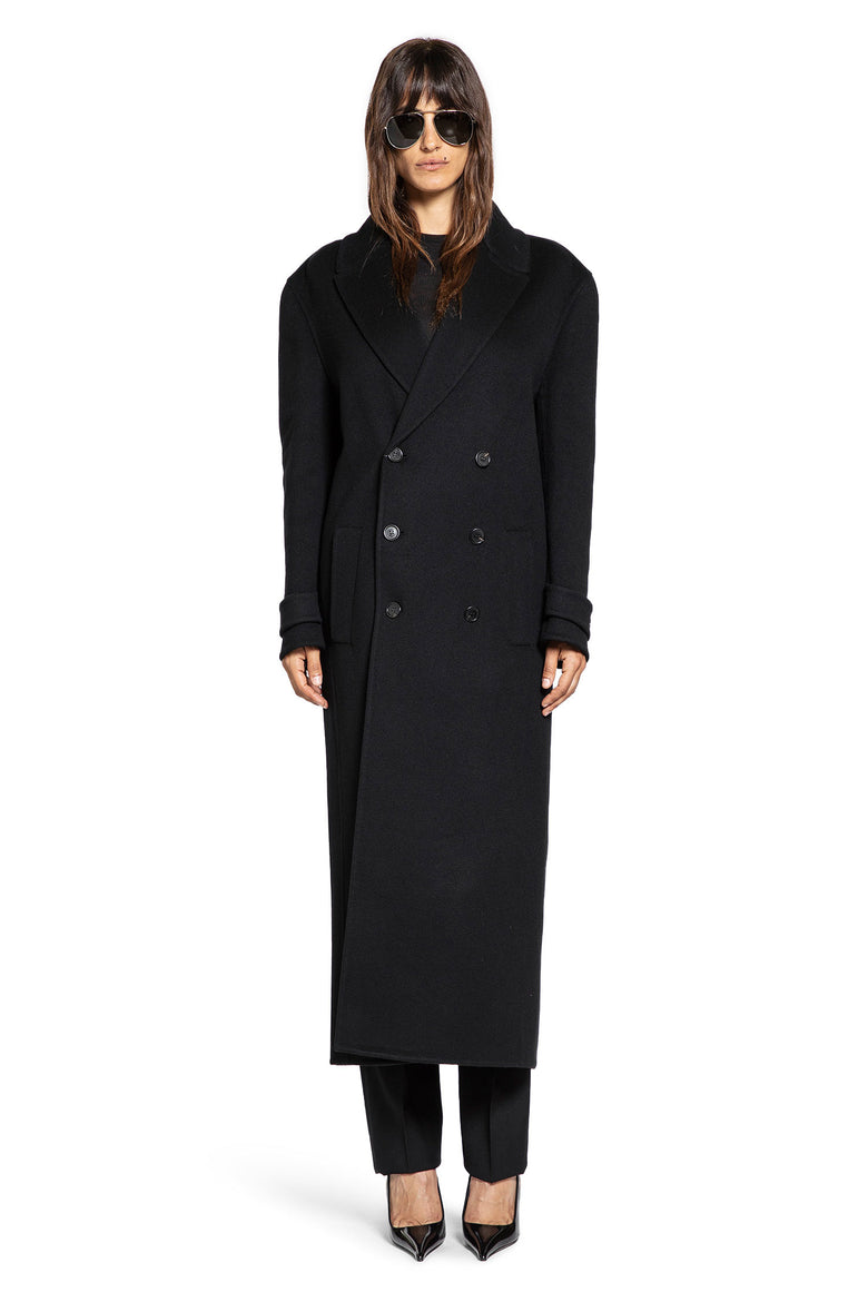 Long Coat in Brushed Cashmere and Wool