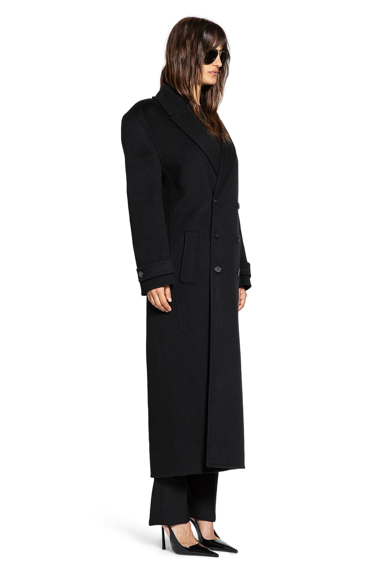 Long Coat in Brushed Cashmere and Wool