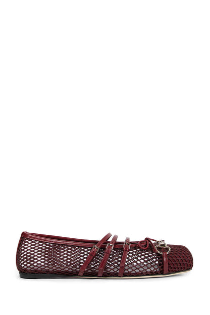 Mesh Horsebit Ballerinas