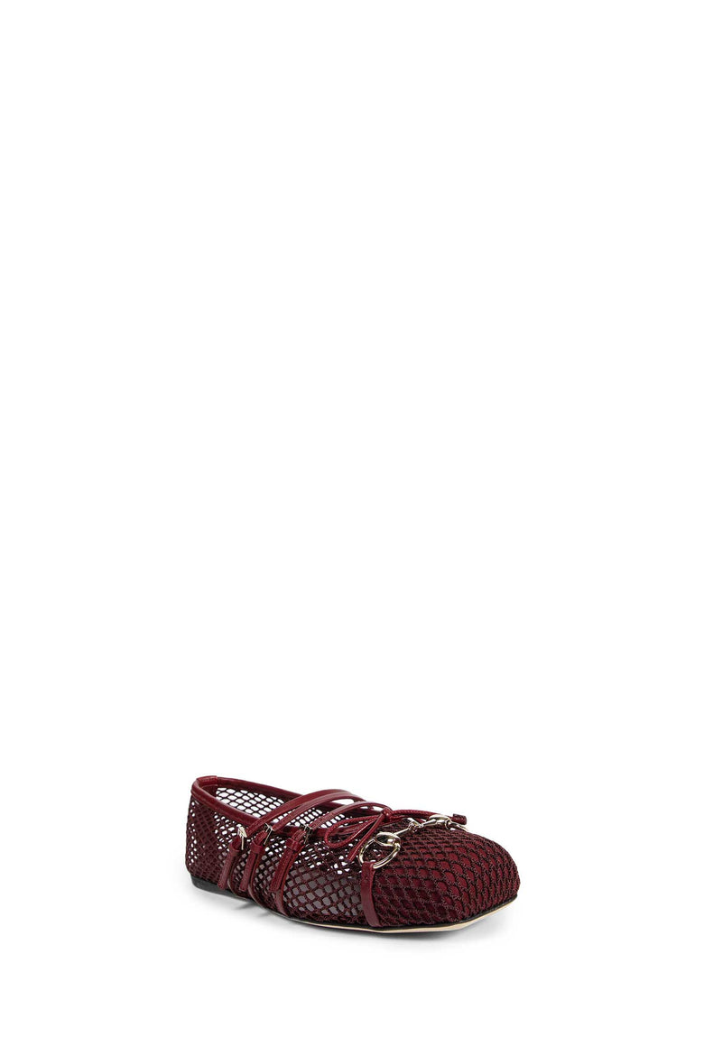 Mesh Horsebit Ballerinas
