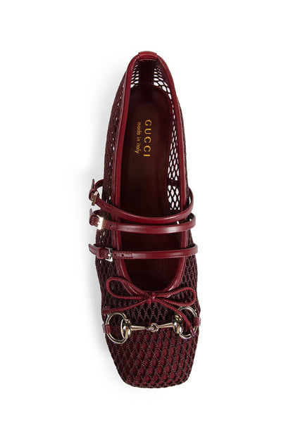 Mesh Horsebit Ballerinas