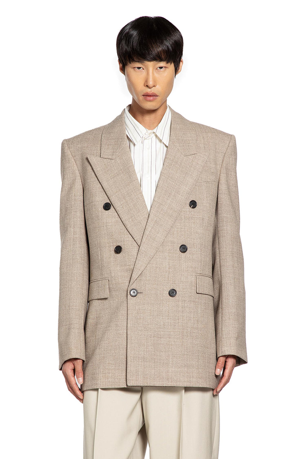 Double-Breasted Wool Blazer