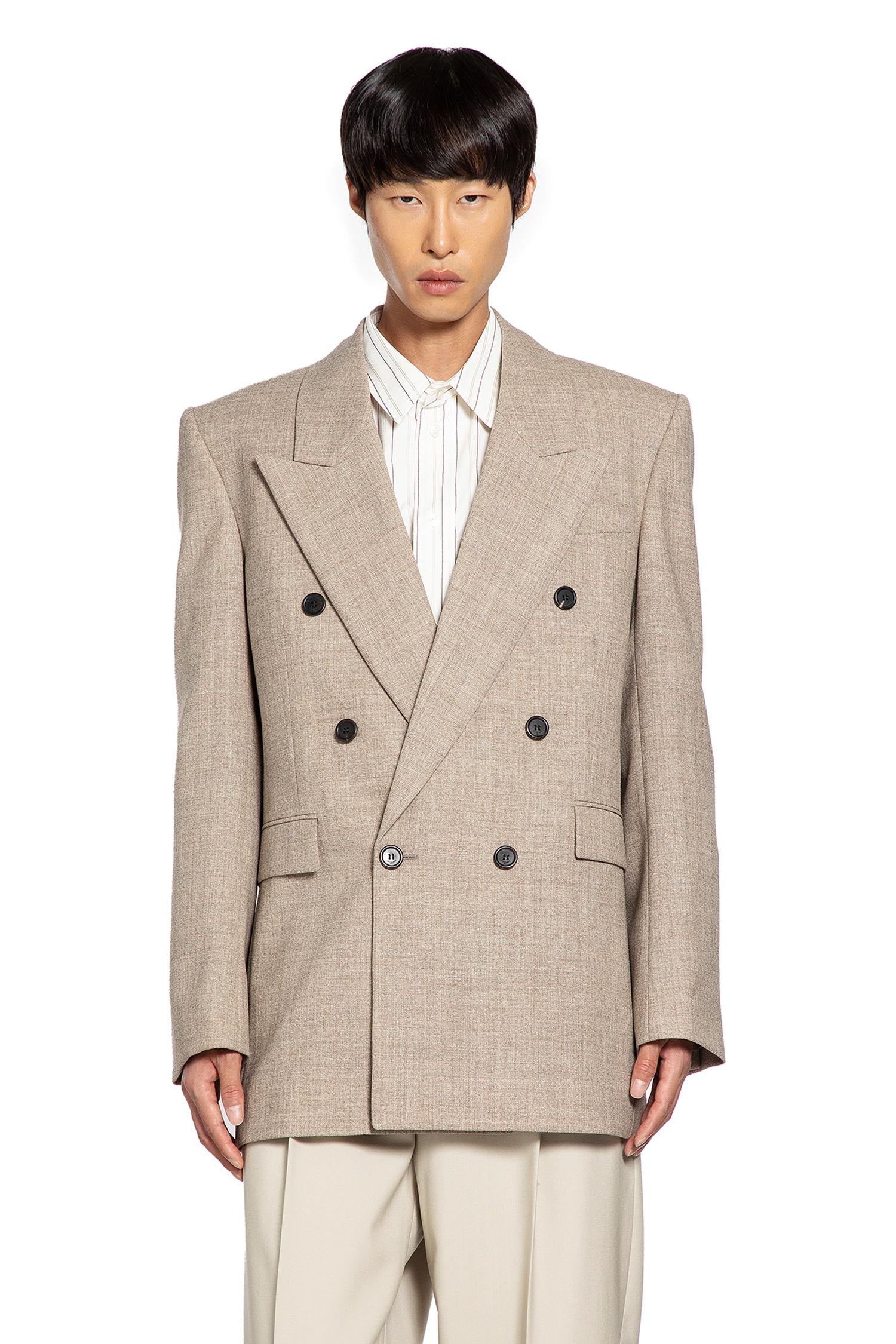 Double-Breasted Wool Blazer