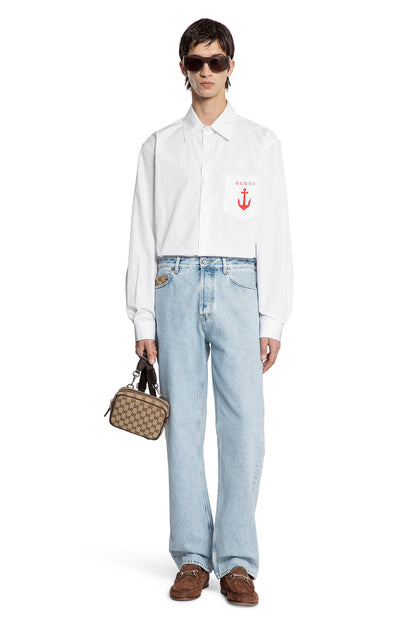 Denim and GG Canvas 5 Pocket Jeans