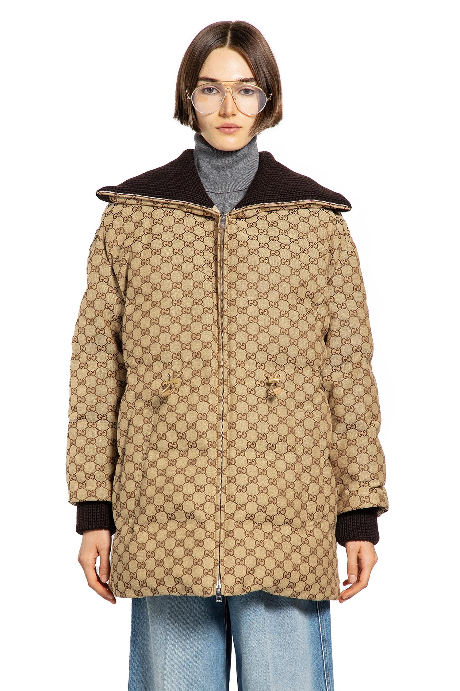 GUCCI WOMAN BEIGE JACKETS