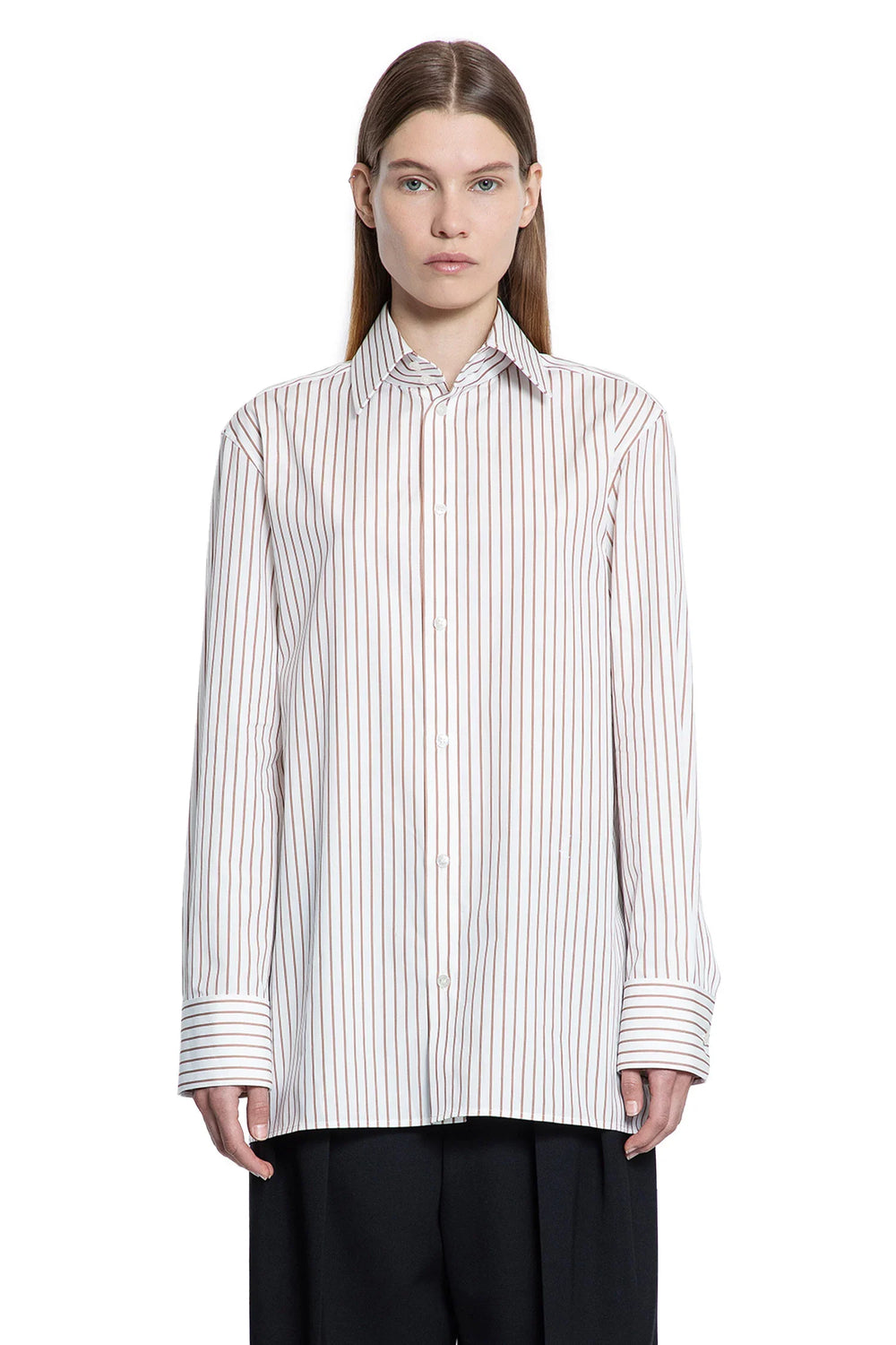 SAINT LAURENT WOMAN BROWN SHIRTS - Antonioli.eu