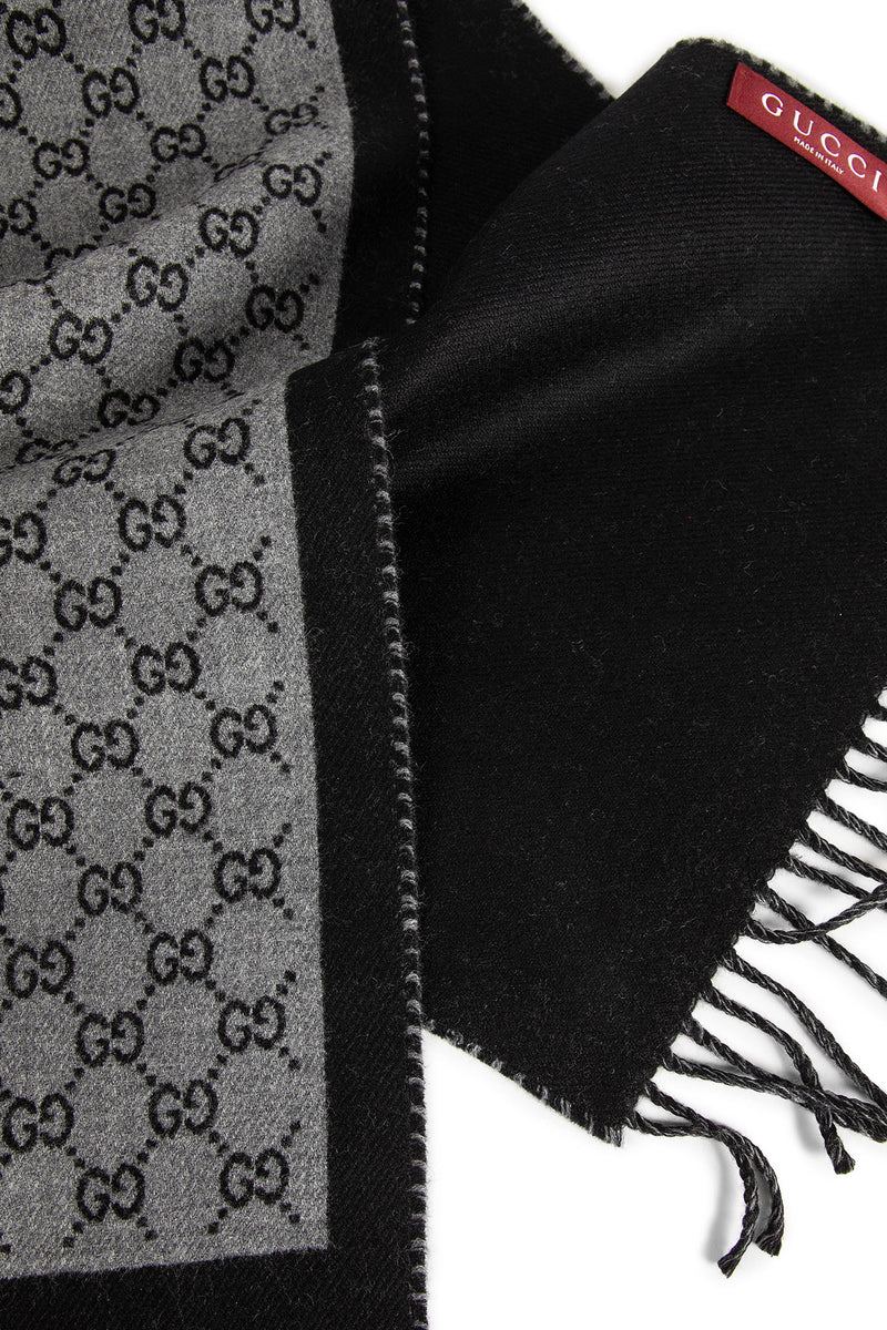 GUCCI GG Jacquard Wool Scarf man
