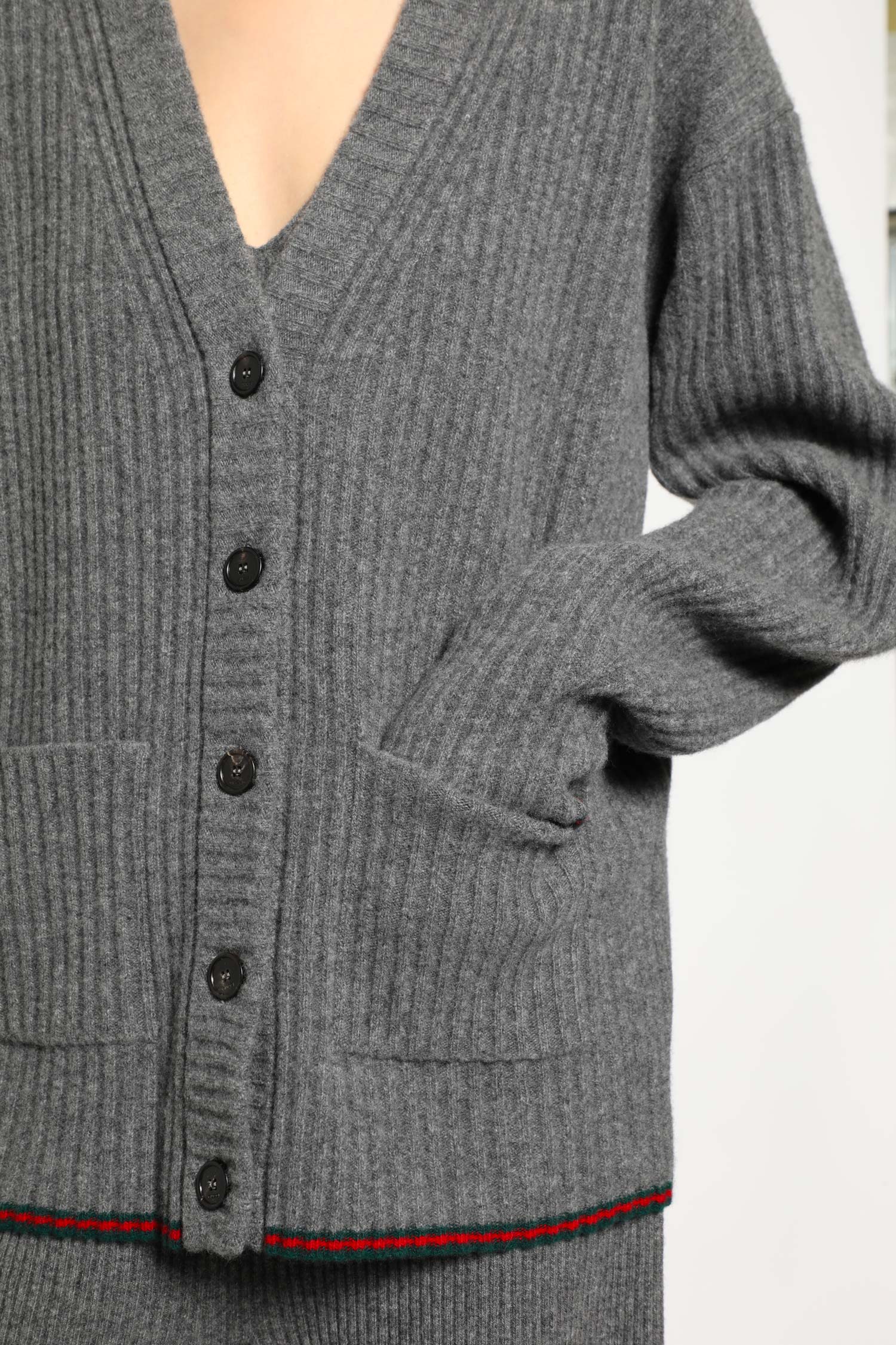 GUCCI WOMAN GREY KNITWEAR