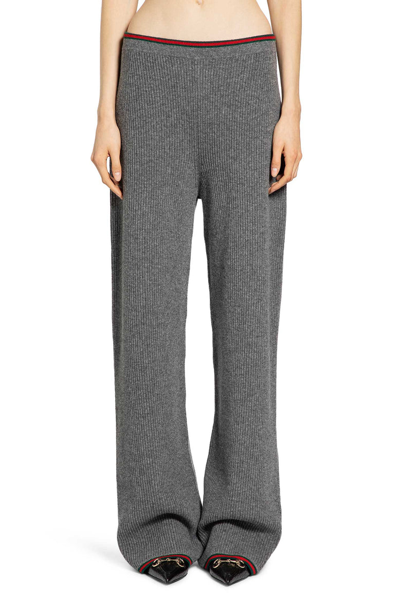 GUCCI WOMAN GREY TROUSERS