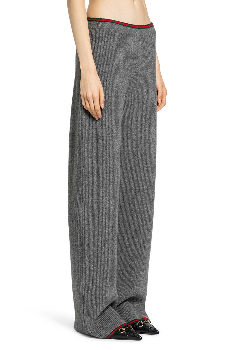 GUCCI WOMAN GREY TROUSERS