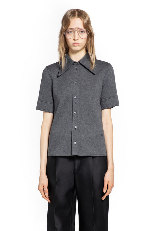 Wool Cotton Jersey Short Sleeve Shirt