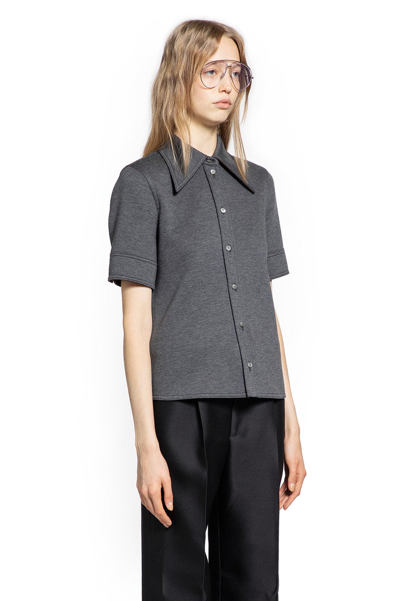 Wool Cotton Jersey Short Sleeve Shirt