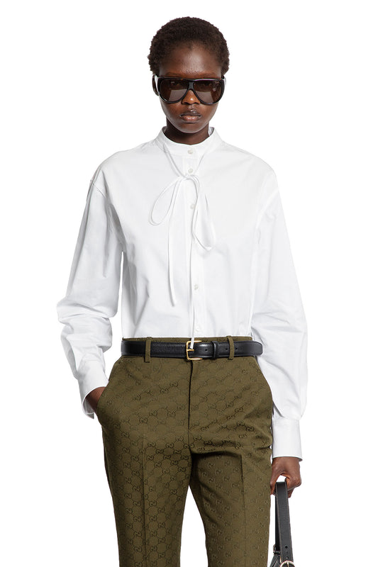 Half-Button Shirt in Heavy Cotton Poplin - Antonioli.eu