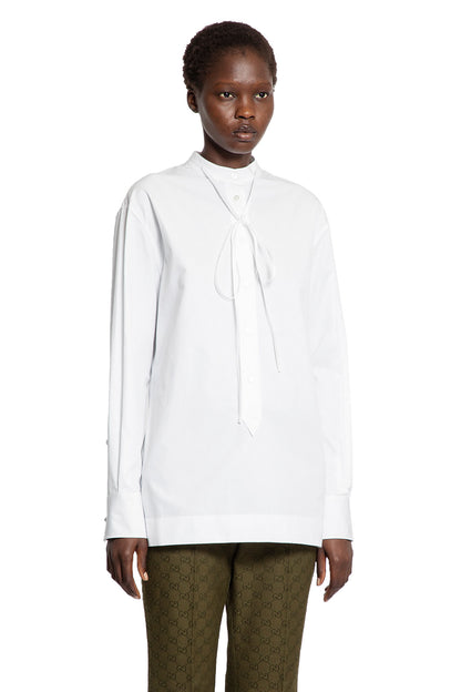 Half-Button Shirt in Heavy Cotton Poplin