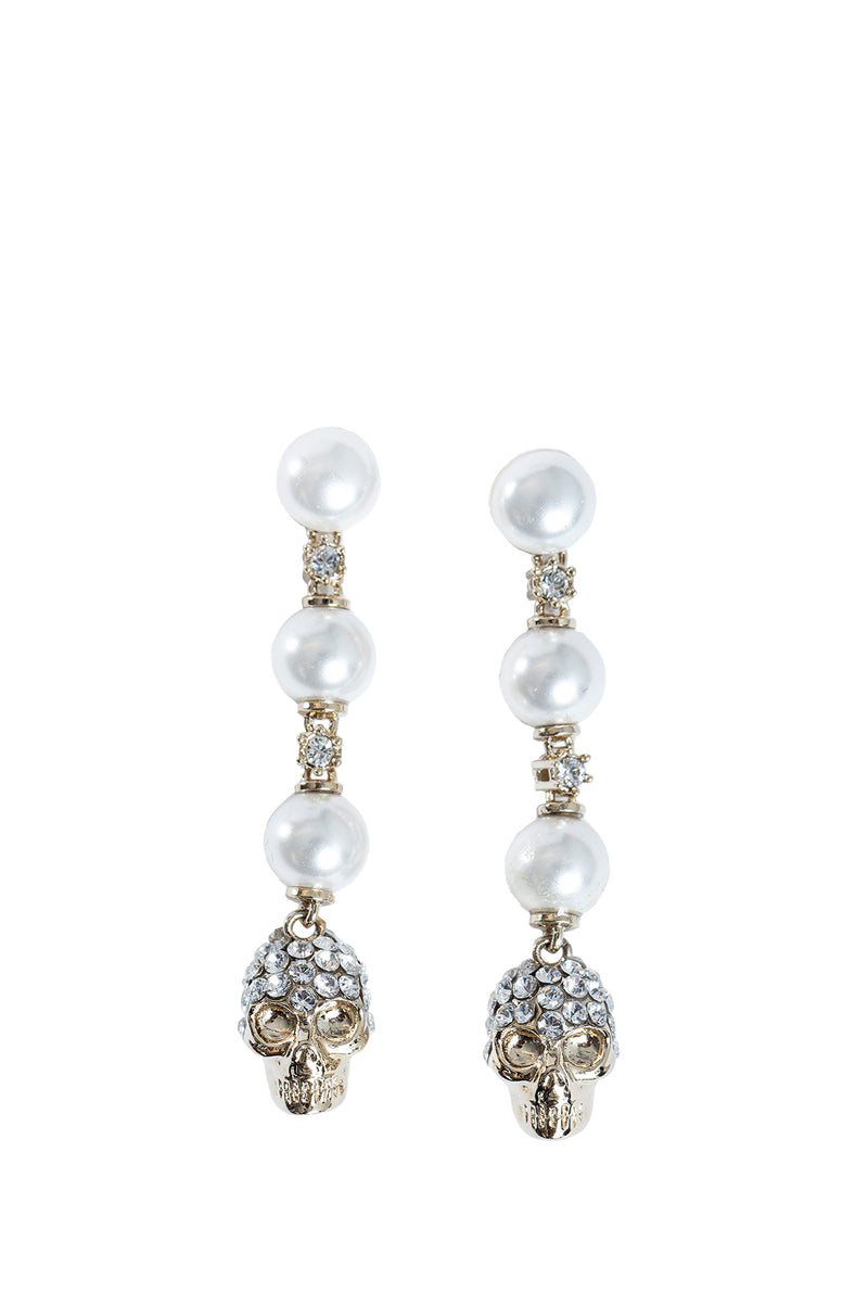 Skull and Pearl Earrings - Antonioli.eu