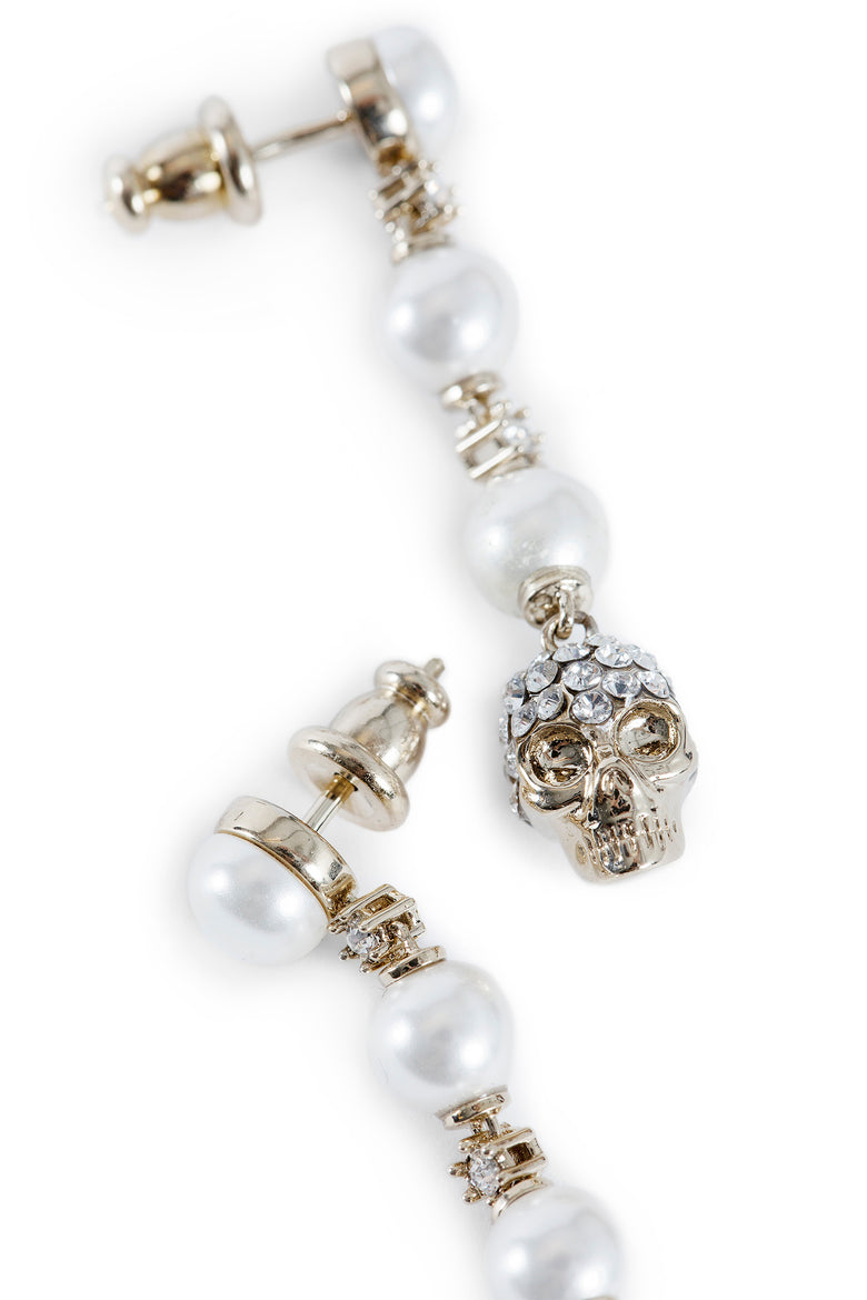 Skull and Pearl Earrings