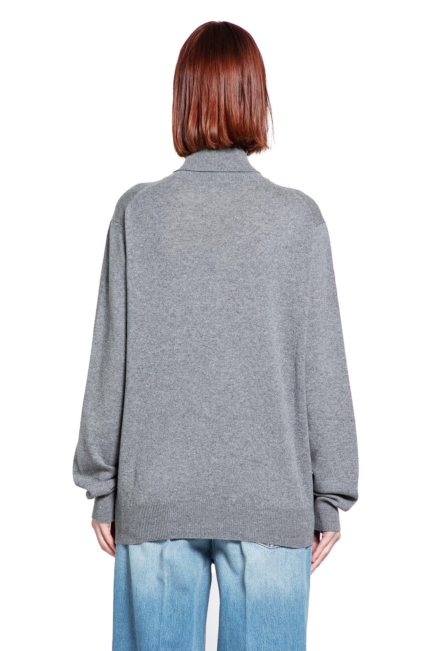 Cashmere Logo Turtleneck Sweater