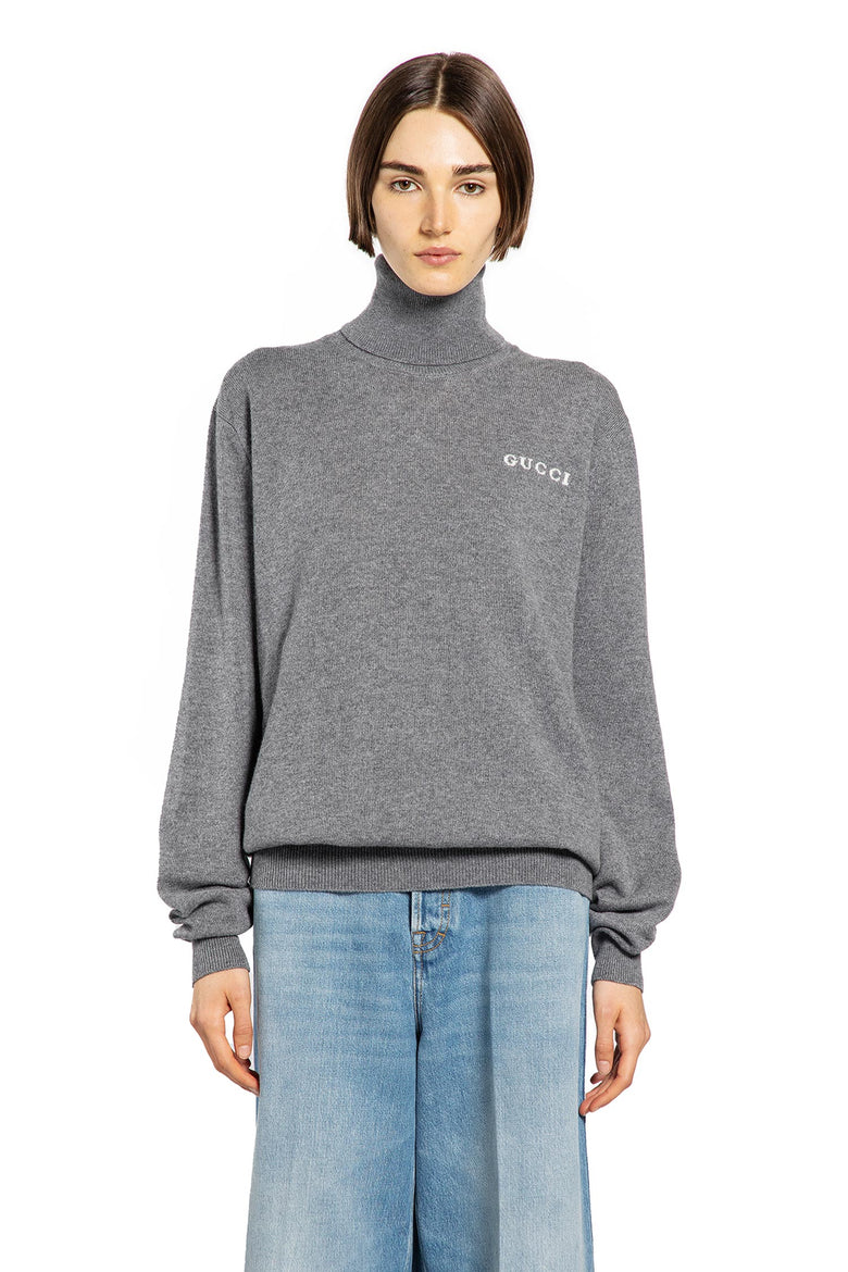 Cashmere Logo Turtleneck Sweater