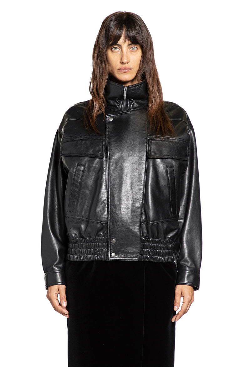 Giacca bomber in pelle 