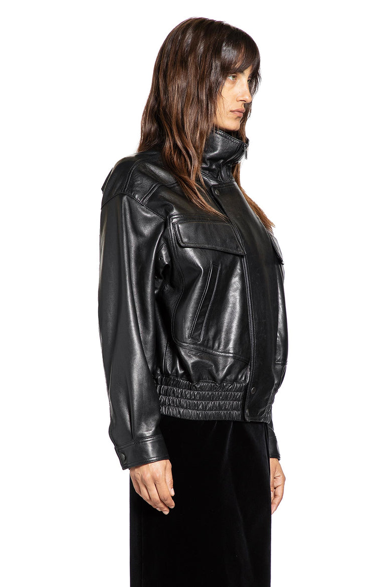 Giacca bomber in pelle 