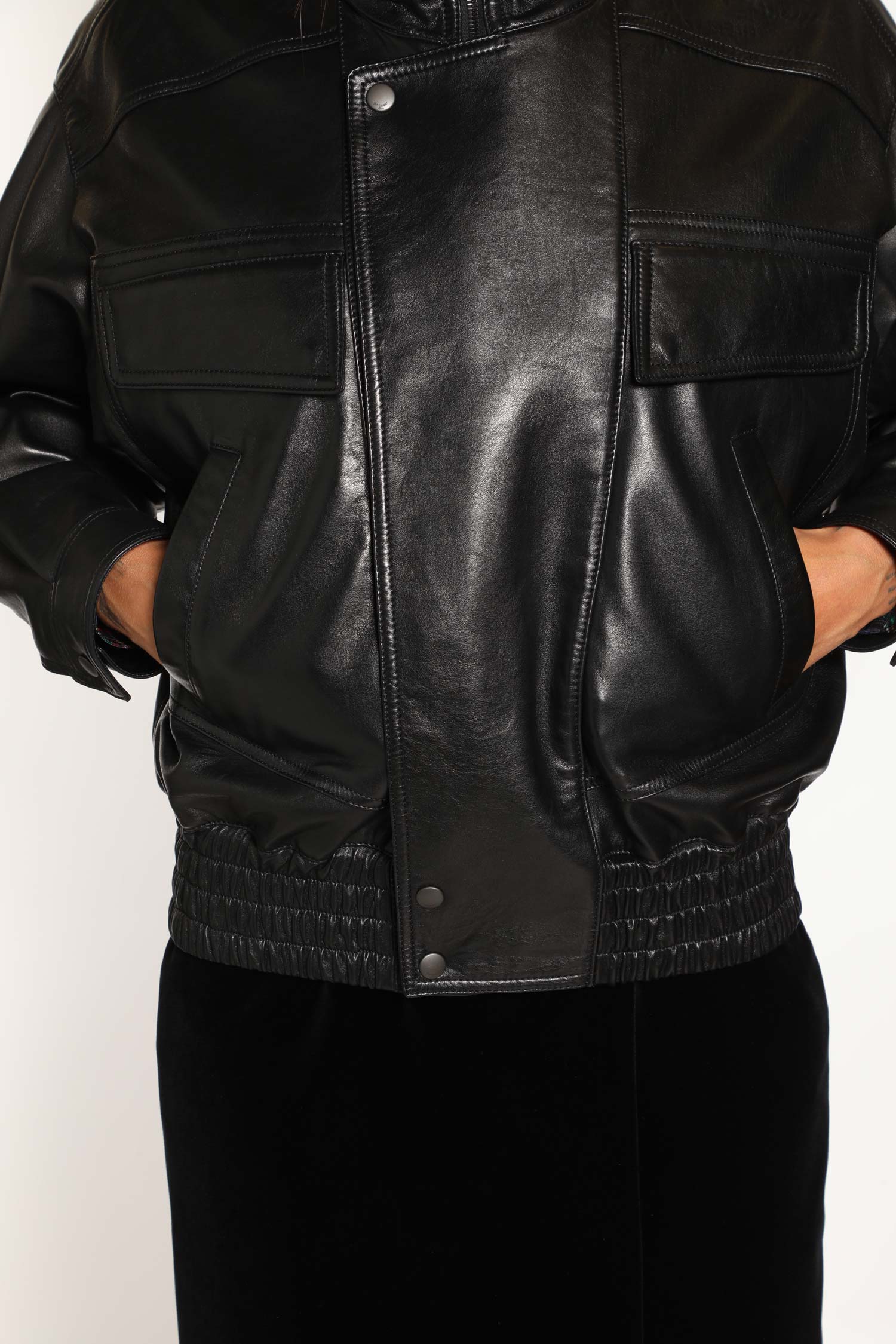Bomber Jacket in Leather