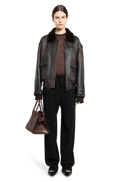 THE ROW WOMAN BROWN JACKETS