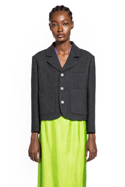 Cropped Wool Blazer