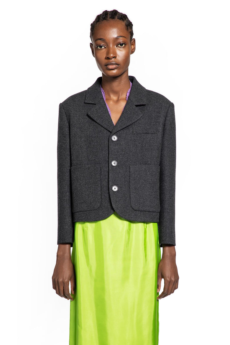 Cropped Wool Blazer