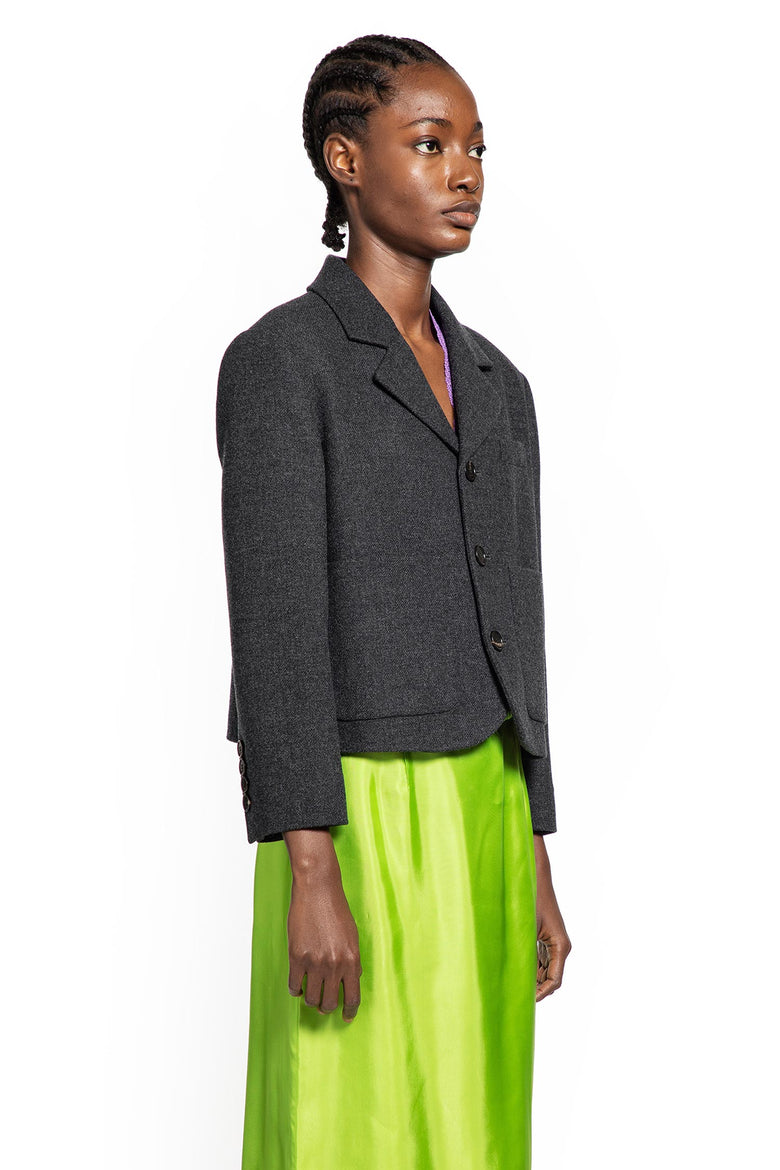 Cropped Wool Blazer
