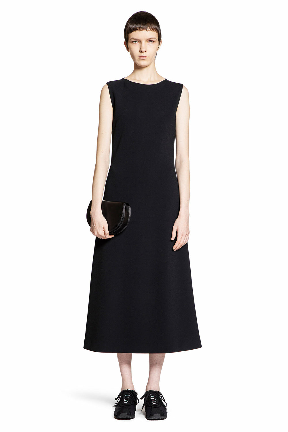 THE ROW WOMAN BLACK DRESSES