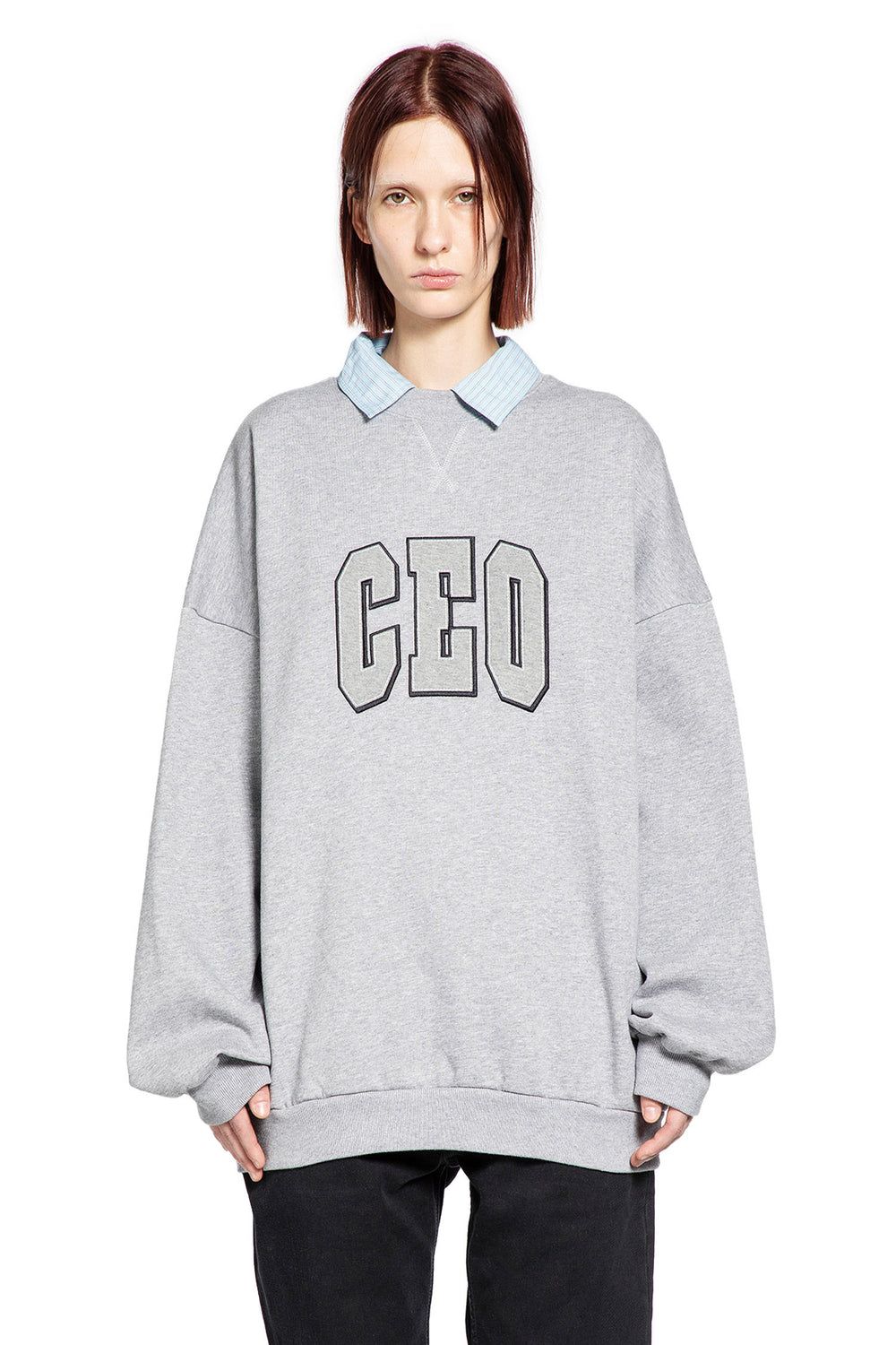 CEO Team Logo Shirt Collar Sweatshirt