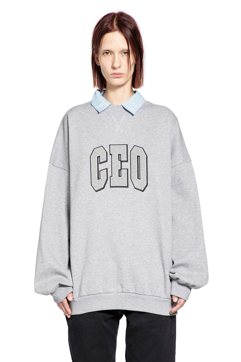 CEO Team Logo Shirt Collar Sweatshirt
