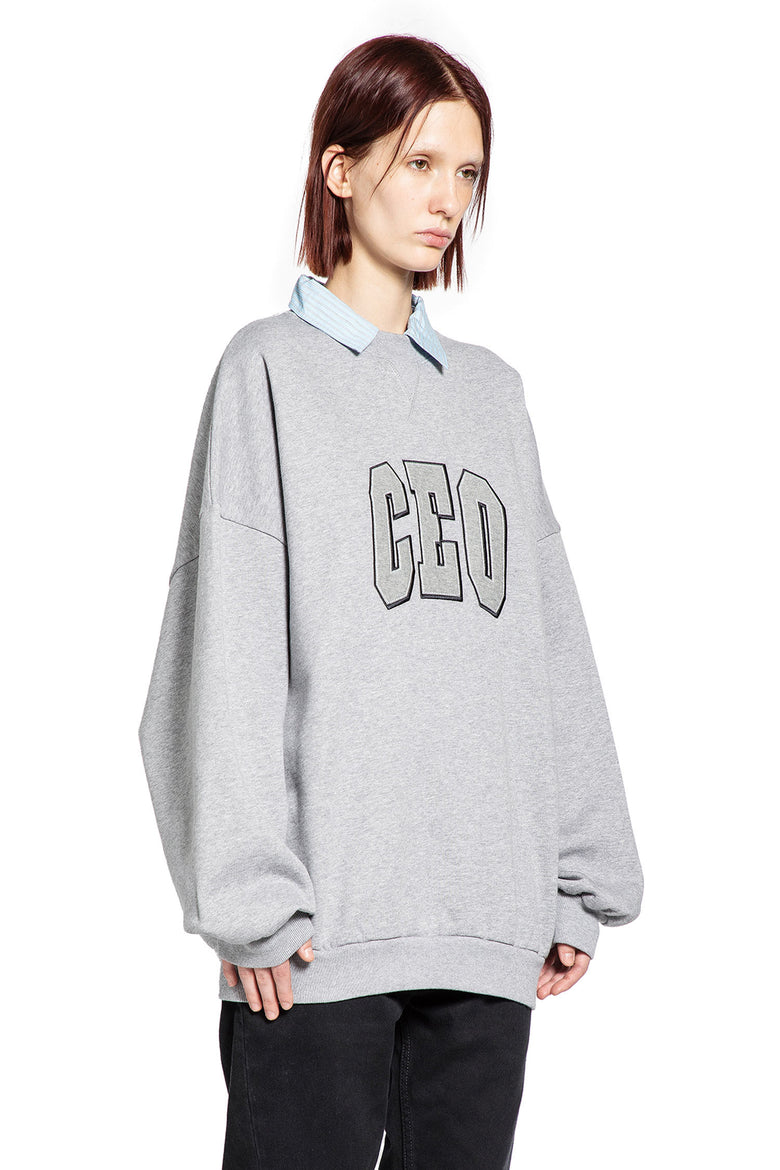CEO Team Logo Shirt Collar Sweatshirt