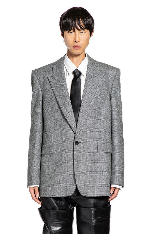 Blazer in Prince of Wales Wool Flannel