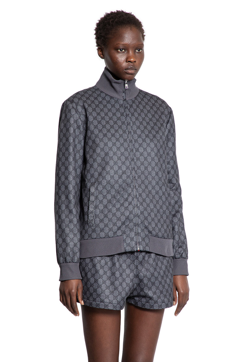 GUCCI WOMAN GREY SWEATSHIRTS