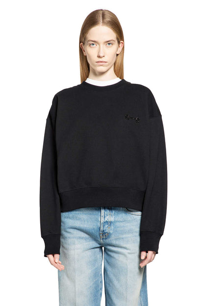 Cotton jersey sweatshirt with embroidery