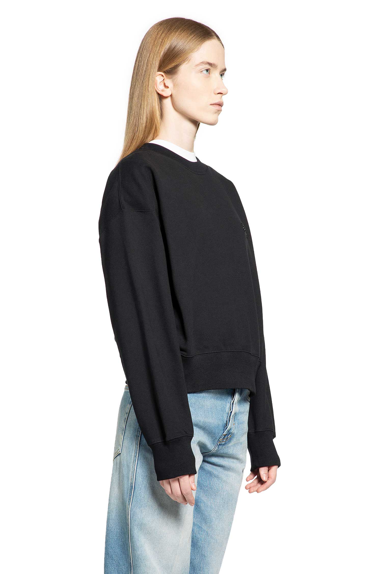 Cotton jersey sweatshirt with embroidery