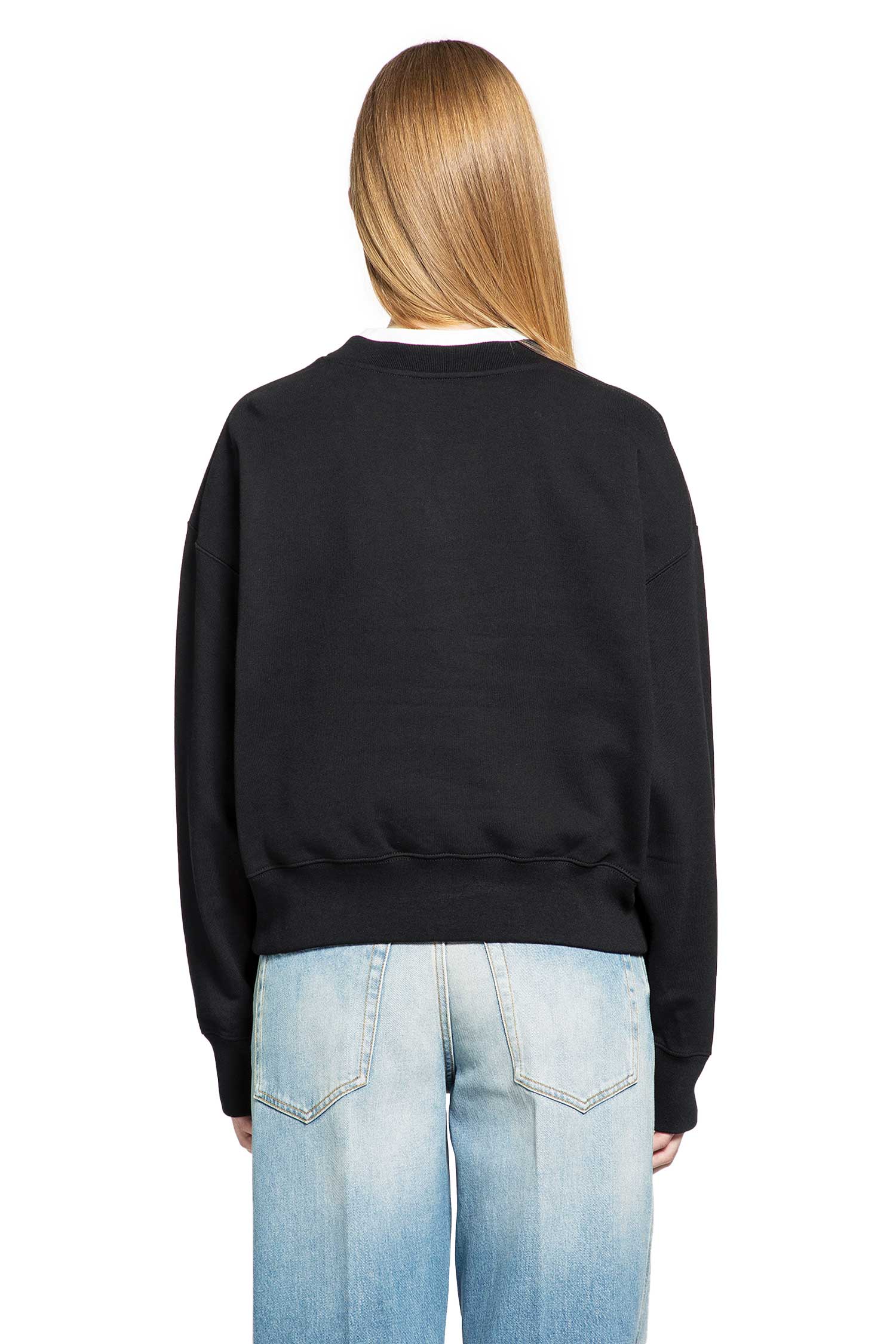 Cotton jersey sweatshirt with embroidery