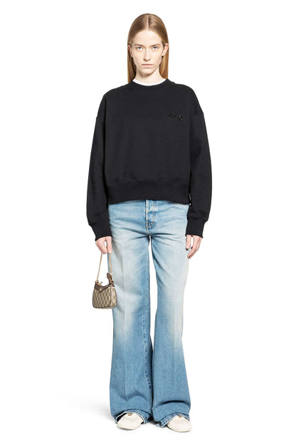 Cotton jersey sweatshirt with embroidery