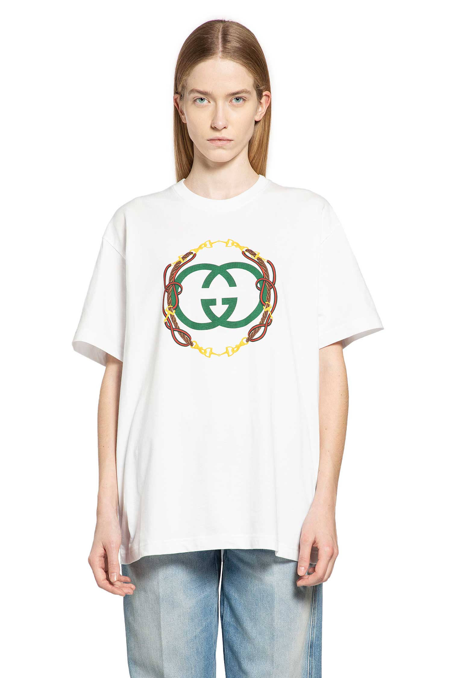 Cotton jersey T-shirt with print