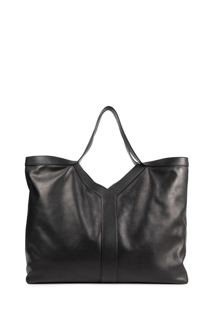 Y Maxi Tote in Grained Leather