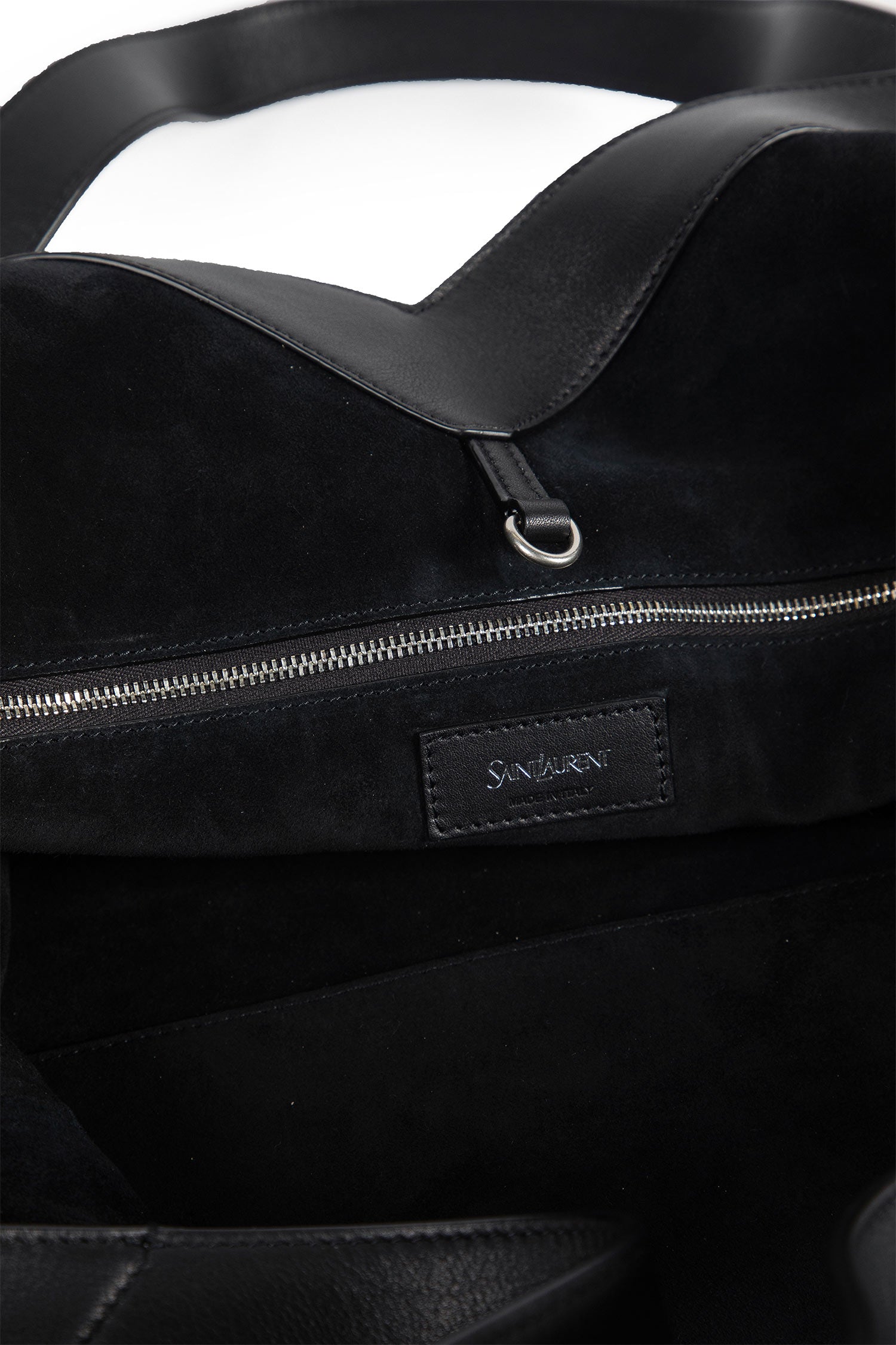 Y Maxi Tote in Grained Leather
