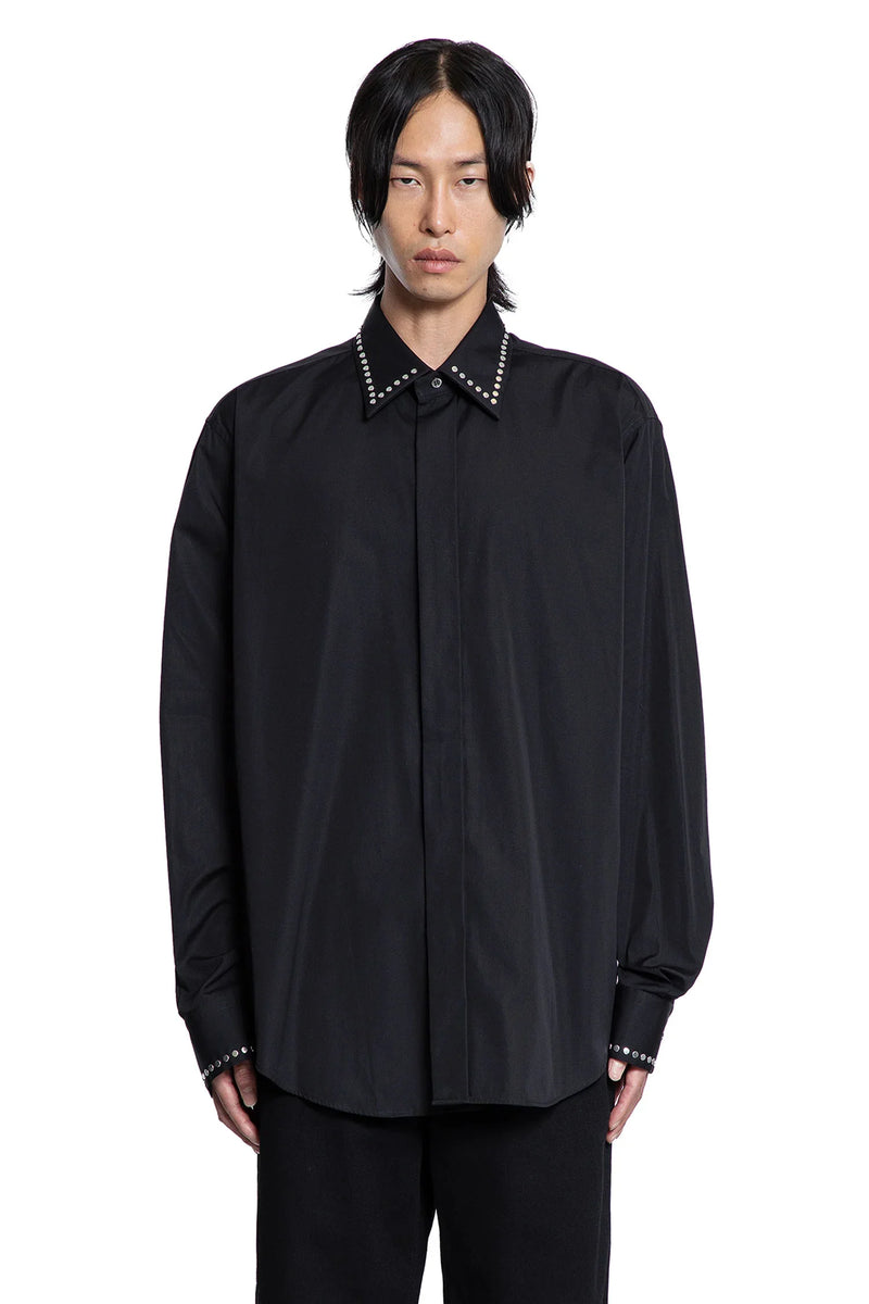 Studded Cotton Poplin Shirt - Antonioli.eu